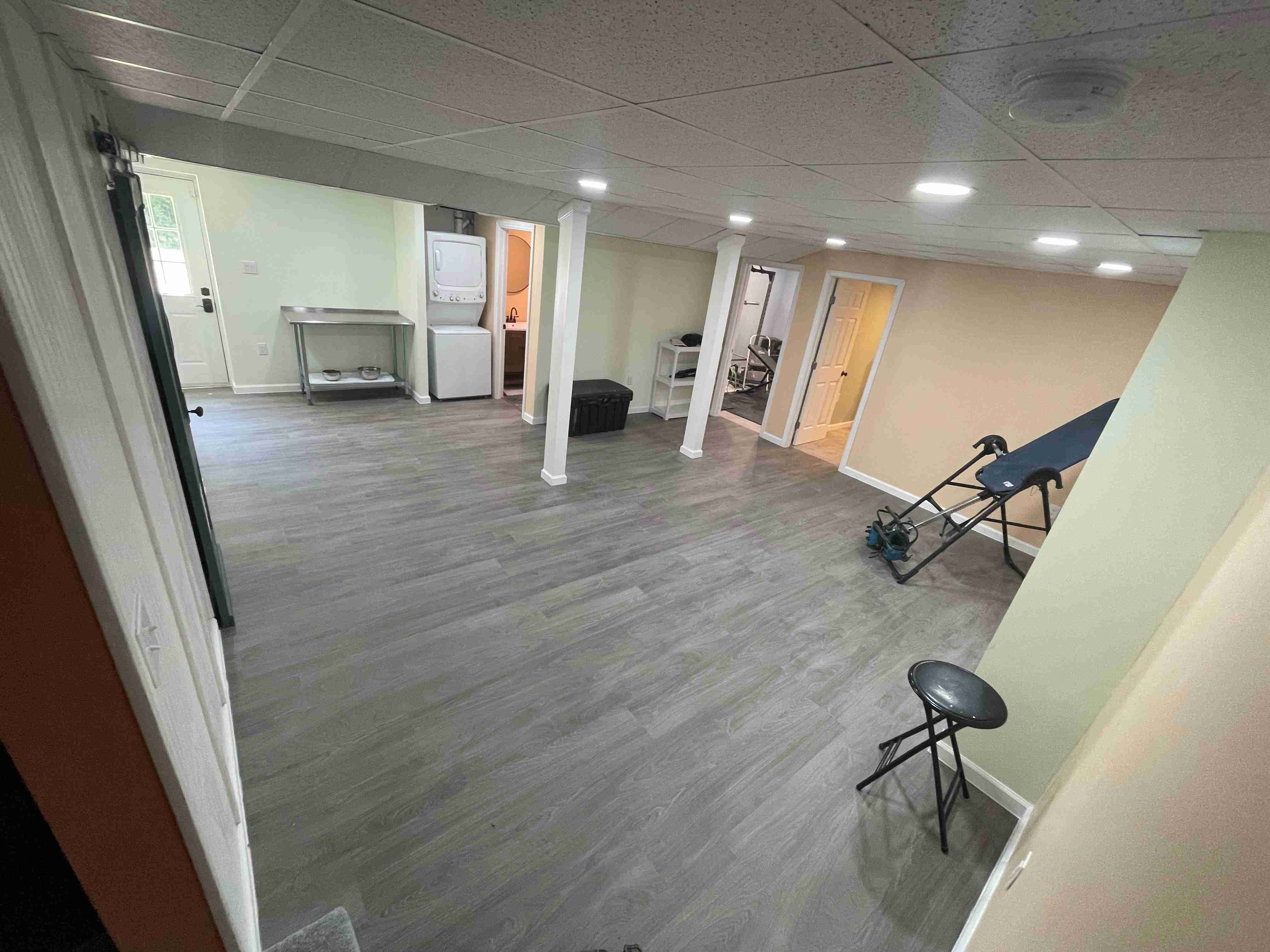 Basement Living Room: x ft